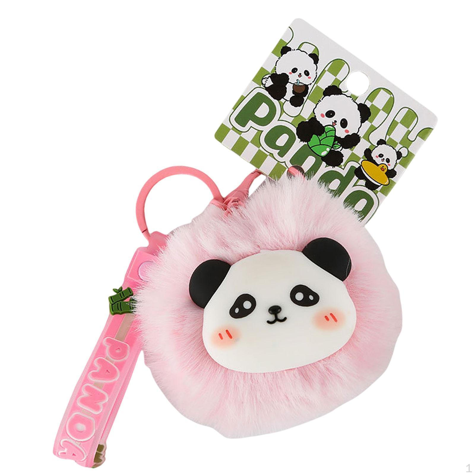 

Panda Doll Keychain Accessory for Handbag and Backpack розовый