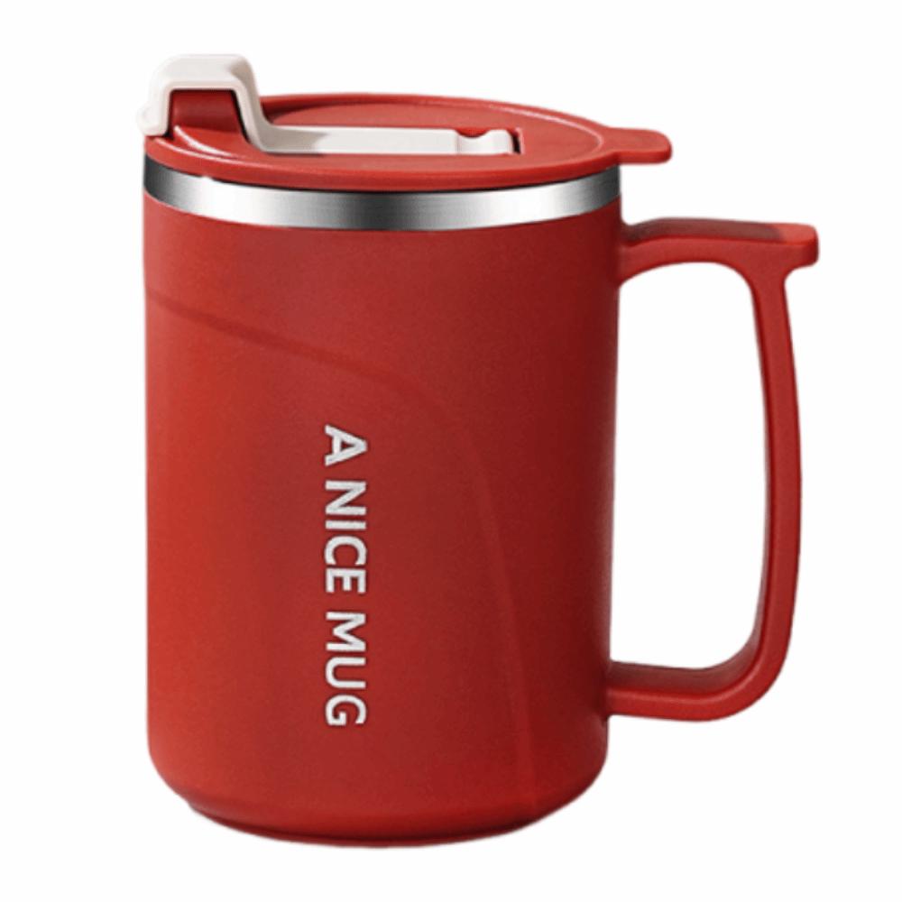 Stainless Steel Insulated Coffee Cup 500ml Thermos Cup Durable Milk Coffee Mug  Student