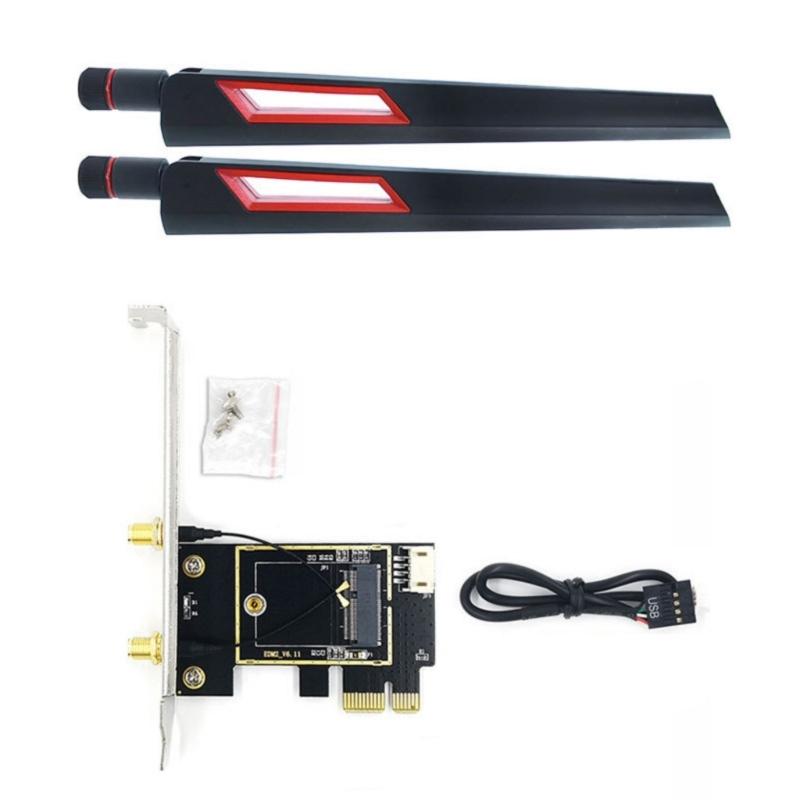 Drahtlose Netzwerkkarte Adapter M.2 NGFF zu PCIE WiFi Netzwerkkarte Konverter PCIE zu M.2 NGFF Karte Passiver Adapter