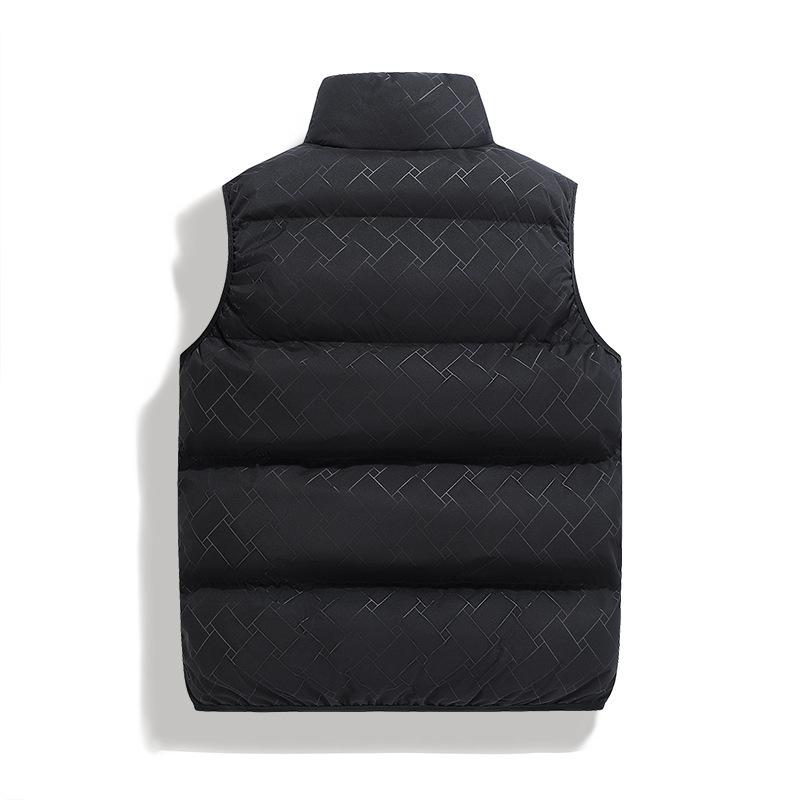European version cotton-padded vest men's autumn and winter new trend B vest sleeveless jacket youth thickened warm cotton clothes