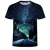 Summer Trendy Wolf Men's T-shirt 3D Digital Printed Short Sleeve Fashion Personalized Men's Wear T-Shirts Men’s