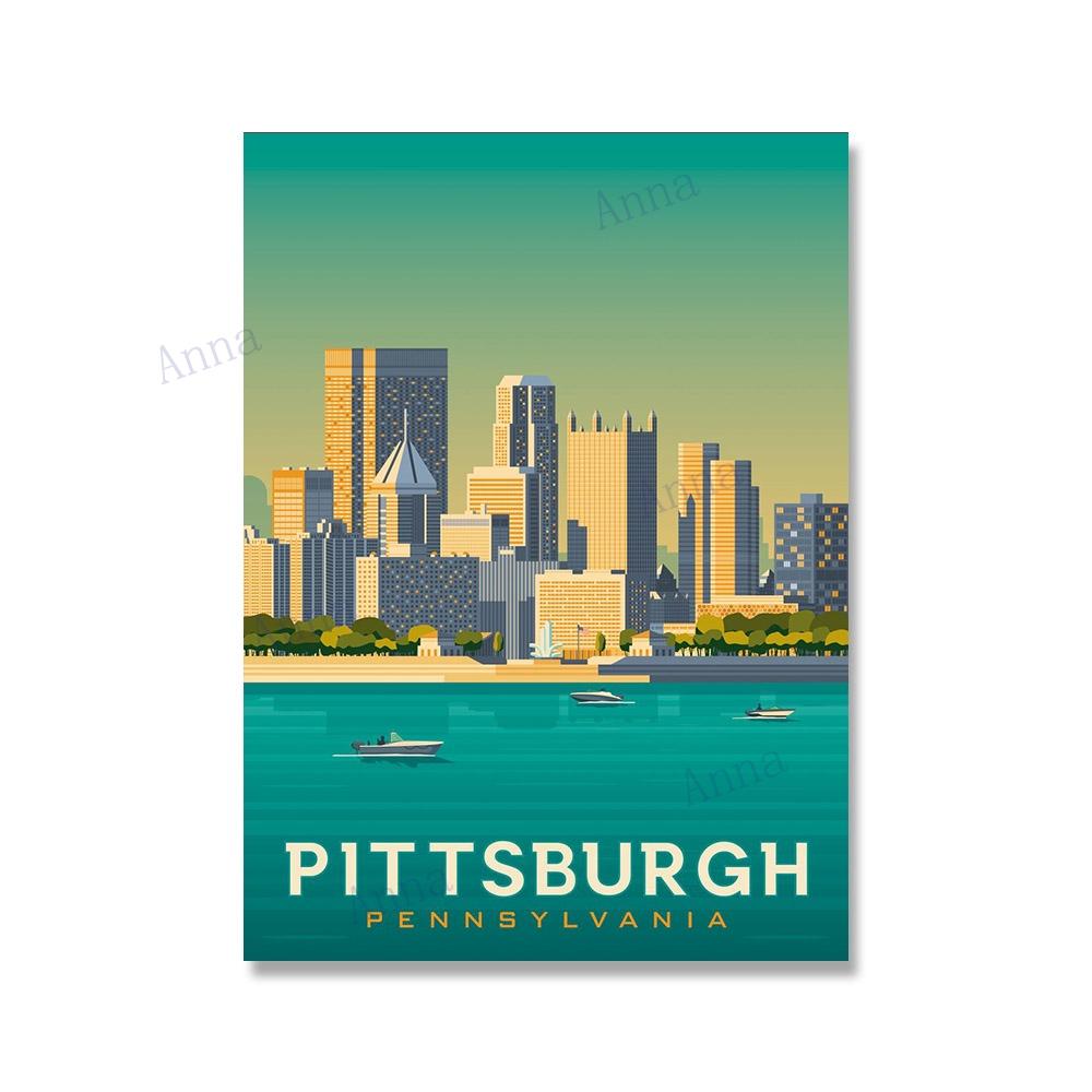 New York Boston Hawaii Lake Tahoe Chicago Travel Poster Wall Art Print Canvas Painting Nordic Posters and Prints Wall Pictures