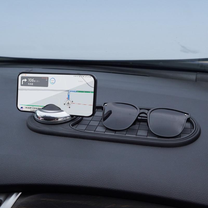 Anti Slip Phone Mat for Car 360 Degree Rotatable Phone Holder Multifunction Interior Accessories Cellphone Automobile Cradle Pad