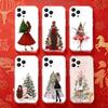 Christmas Tree Girl GiftS Transparent Soft Case for iPhone 17,16,15,14,13,12,11,Pro,Max,Plus, X,XS,XR,SE4,E Mini