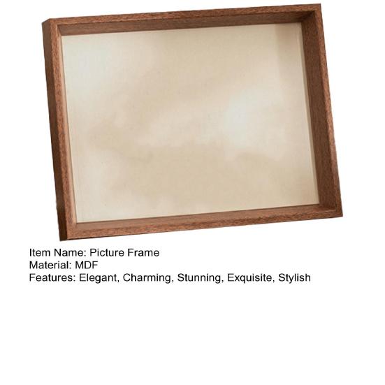 Chinese Style Picture Frame Vintage Floral Mini Photo Frame Wooden Standing Display Frame for Tabletop Wall Decor