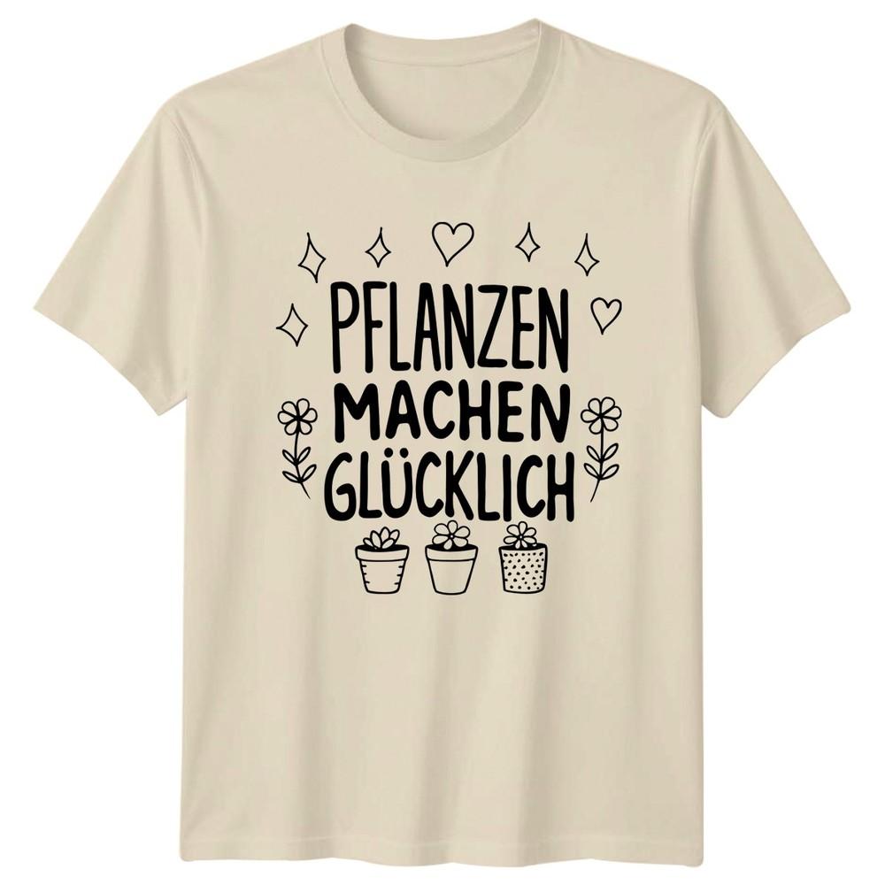 Pflanzen Machen Gluecklich TShirt Indoor Plants Gardening Gift For Him And Her