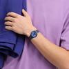Swatch Skin Classic Biosourced Very Jazzy Berry Watch, Blue, SS08N117