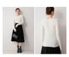 Autumn/Winter Women's Striped 100% Cashmere Round Neck Slim Knit Sweater