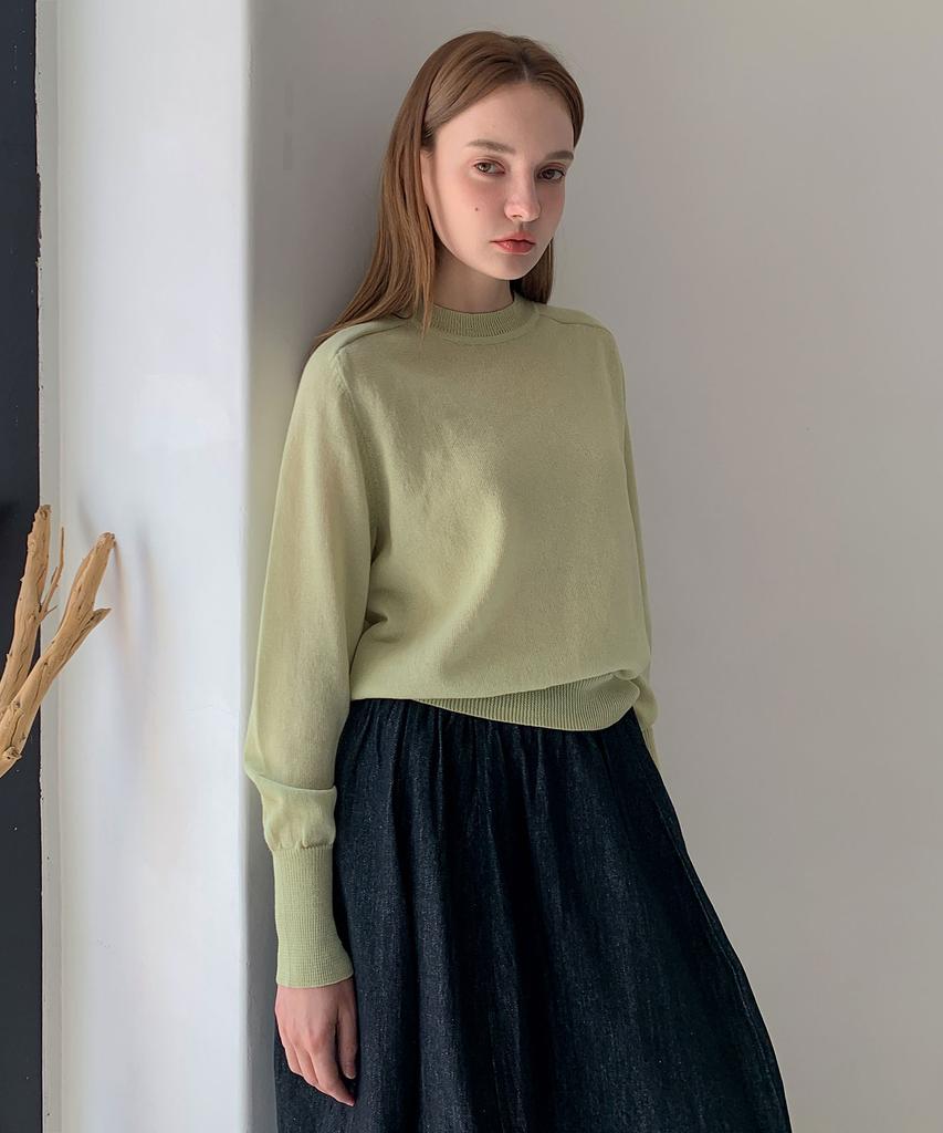 Baseukala Loose Fit Round Knit (5Colors)