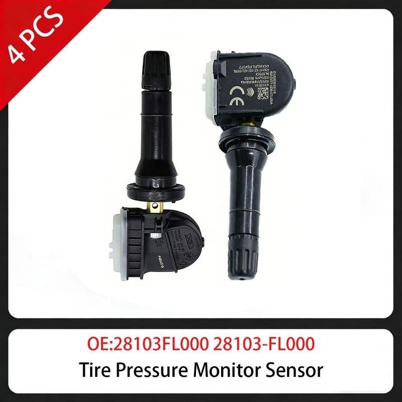 4 PCS Tire Pressure Monitor Sensor 28103FL000 28103-FL000 433MHz For Subaru Ascent Forester Impreza Legacy Outback Wrx XV