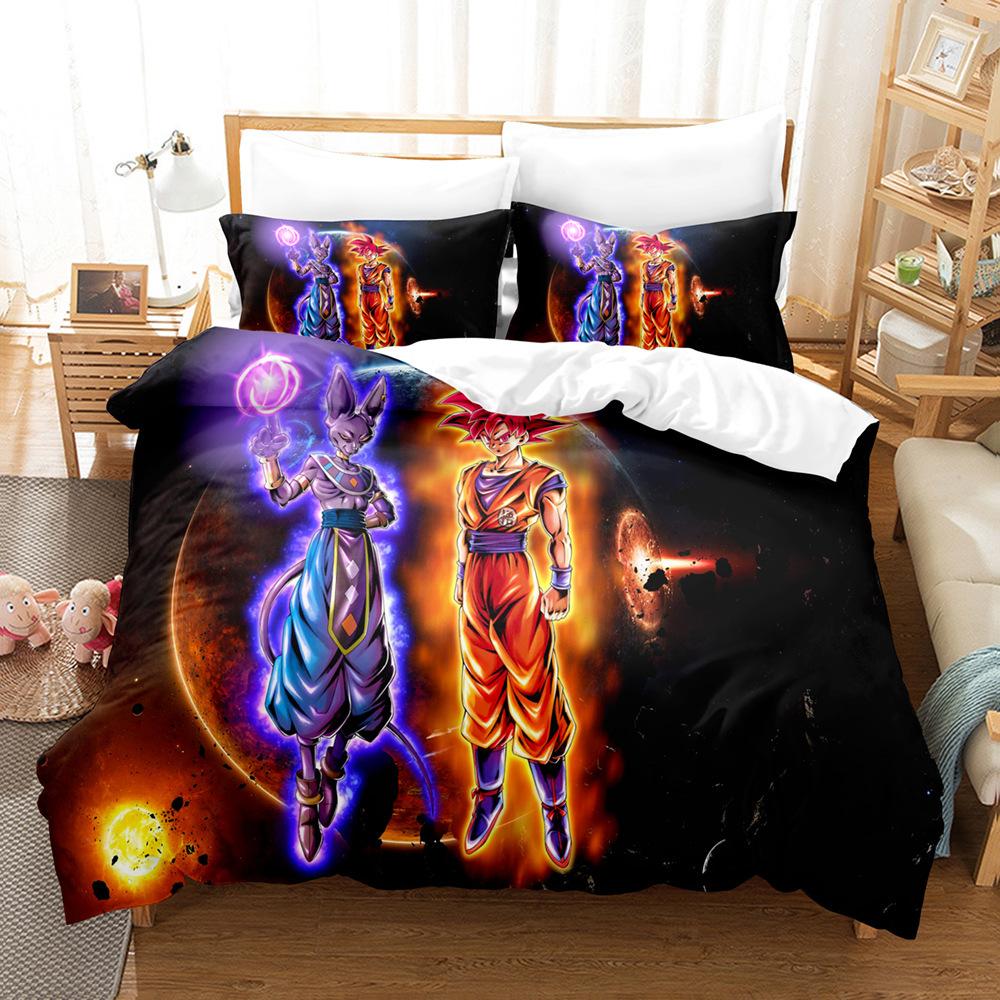 Digital Printing Three-Piece Animation Three-Piece Home Textile Bed Sheet Kit