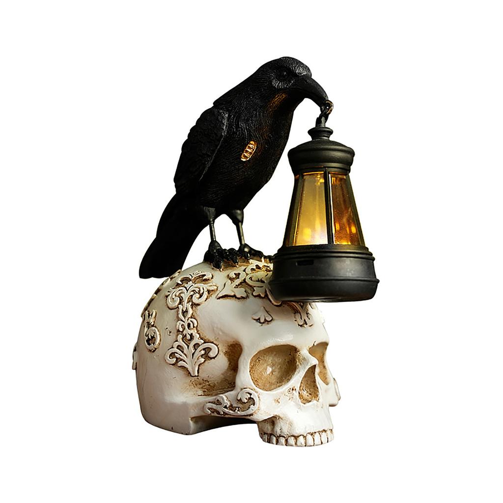 Vintage Halloween Resin And Figurine – Spooky Desktop Decoration For Haunted Holiday Ambience