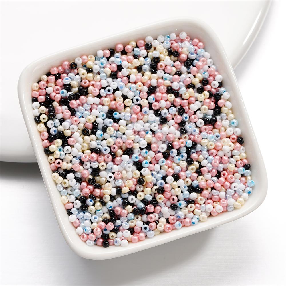 

10g/Lot 2mm Mixed Color Glass Seed Beads Round Spacer Bead For DIY Earrings Bracelet Necklace Jewelry Making Accessories