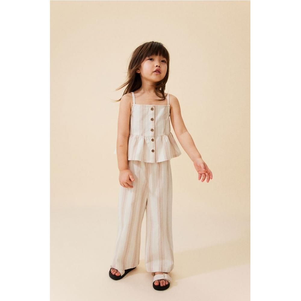 

HM комплект детской одежды из 2 предметов кремового цвета в полоску