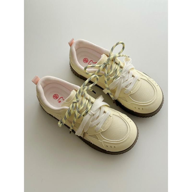 

Versatile women s 2 new breathable mesh sports board shoes, white shoes, trendy shoes 40 жовтий
