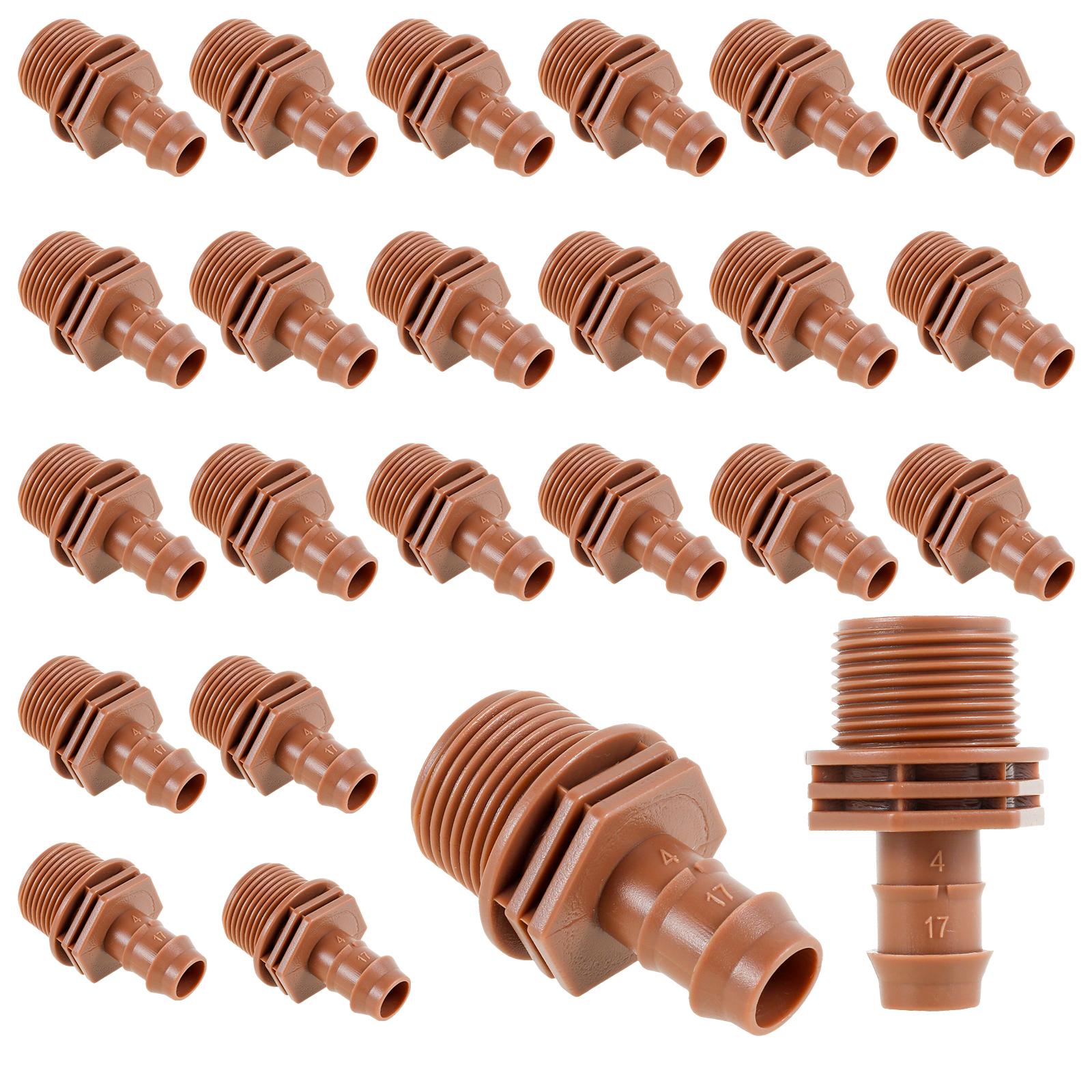 

24 шт. 3/4 резьбовой шланговый тройник-соединитель адаптер для капельного орошения сада соединительная муфта адаптер зазубренные соединители