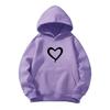Unisex Kinder Gemütlicher Herz-Fleece-Hoodie - Lässiges Herbst-/Winter-Mode-Sweatshirt