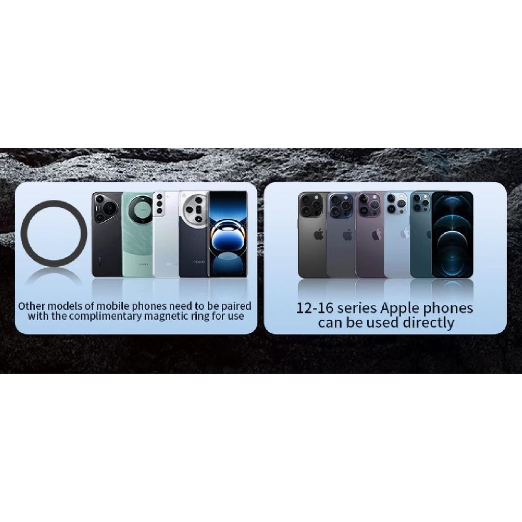 Car Mount Mobile Phone Holder Magnetic Black Technology Universal Adsorption Bracket for iPhone Samsung Vacuum Adsorption Stable