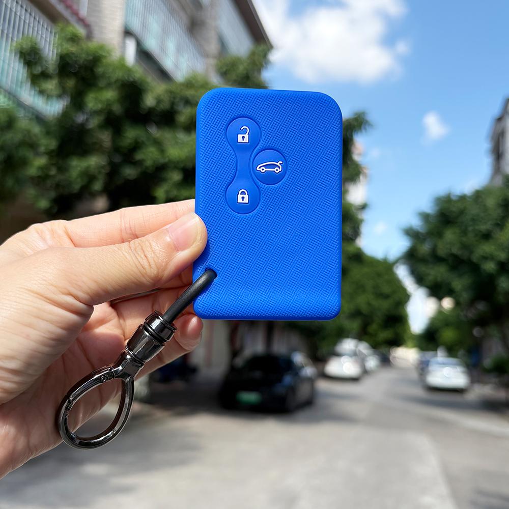 Keychain Protection For Renault Scenic 2 Megane Clio 4 Tula Region 2 Stage Zoe Cassone Logan Laguna Silicone Key Cover Holder