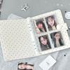 Album Photo K-Pop à 4 Poches Beige à Pois Reliure pour Cartes pour Cartes de Collection Ins & Photos Polaroid Livre de Stockage Mémoire