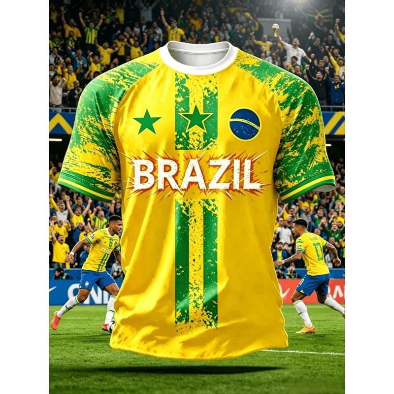 T-shirt Grafica da Uomo Norvegia Moda Sportiva Larga Manica Corta Estate Nuovo Design Stampa 3D Magliette Fitness Magliette da Calcio