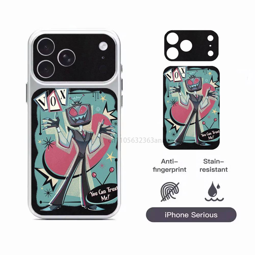 

H-Hazbin VOX H-Hotel Trust Us For iPhone 17 Pro ProMax Back Sticker Cover iPhone17pro