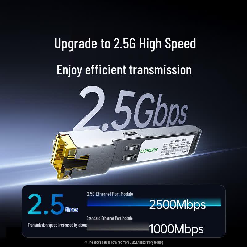 UGREEN 2.5G SFP Fiber to Ethernet Transceiver Module