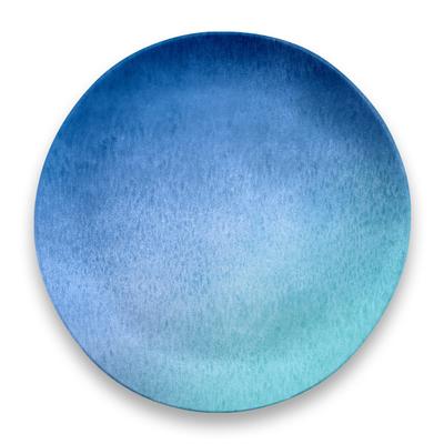 Abode Homewares Design OCEANIC OMBRE Stor Middag Ca 27cm Café Diskmaskin Födelsedagspresent för Melamin DN22913176 [Etisk, Okrossbar,