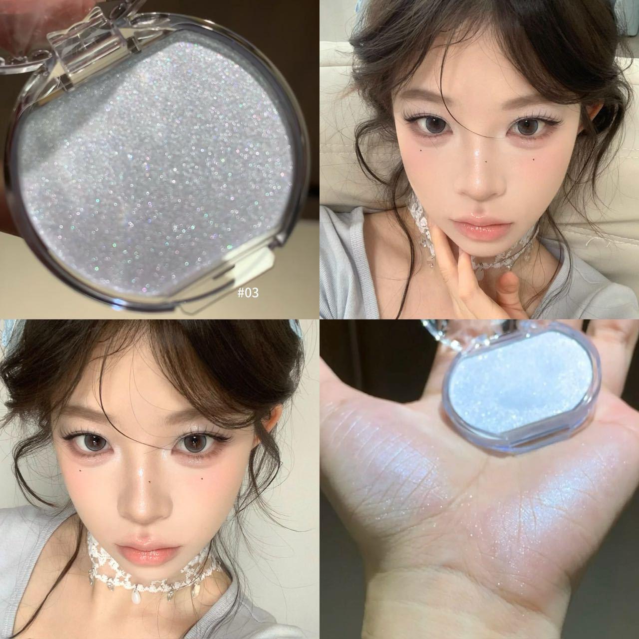 TOOTDODO Румяна с градиентом Туманная дымка : Пигментированный перламутровый матовый кремовый хайлайтер для мягкого, создающего настроение финиша.