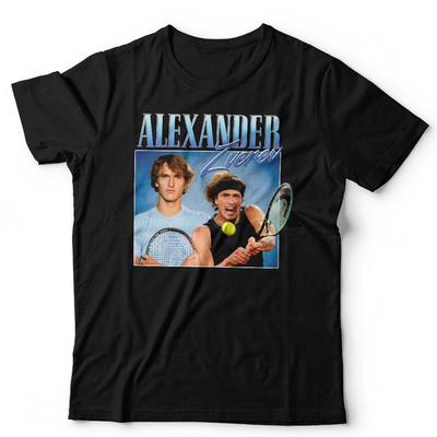 Alexander Zverev Maglietta Apprezzamento Unisex Throwback Omaggio Tennis Wimbledon