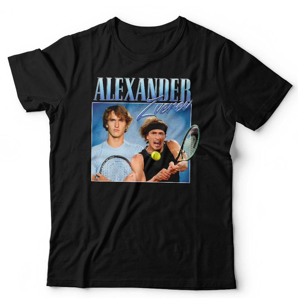 

Alexander Zverev T Shirt Appreciation Unisex Throwback Homage Tennis Wimbledon S