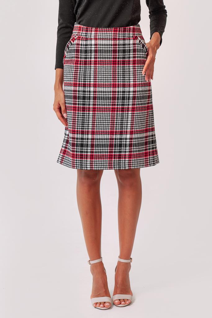 Warmer Trapezrock für Damen in einem großen Käfig