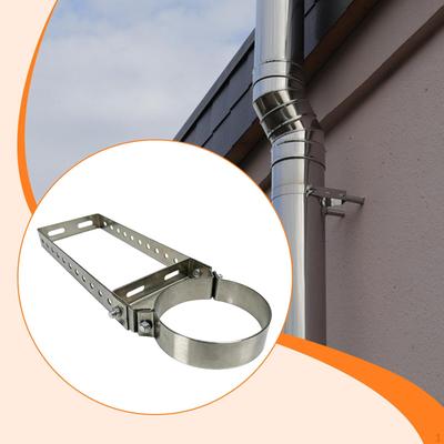 Chimney Pipe Bracket Holder Adjustable Accessories Household Heat Resistant Portable