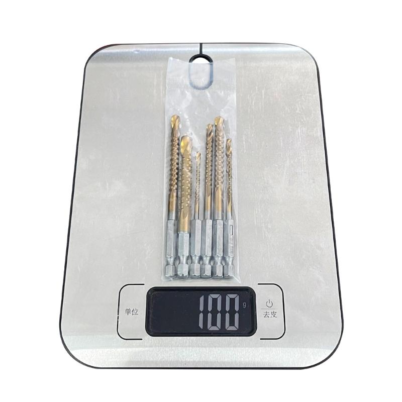 6Piece HSS Steel Twist Drill Bit Set for Wood, Plastic and Aluminum Sizes 3mm To 8mm