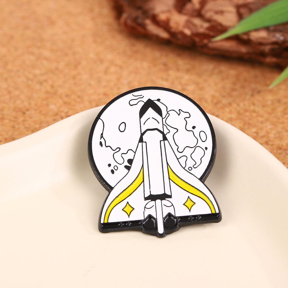 Airplane brooch design high sense versatile clothes bag accessories