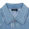 MLB Monogram Vintage Loose Fit Button Up Multi Pocket Washed Denim Jacket Unisex Jackets 3ADKM0261-50BLL