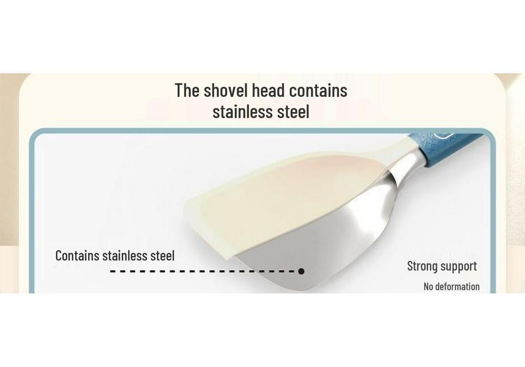 High-Temp Resistant Silicone Spatula for Non-Stick Cookware & Baby Food