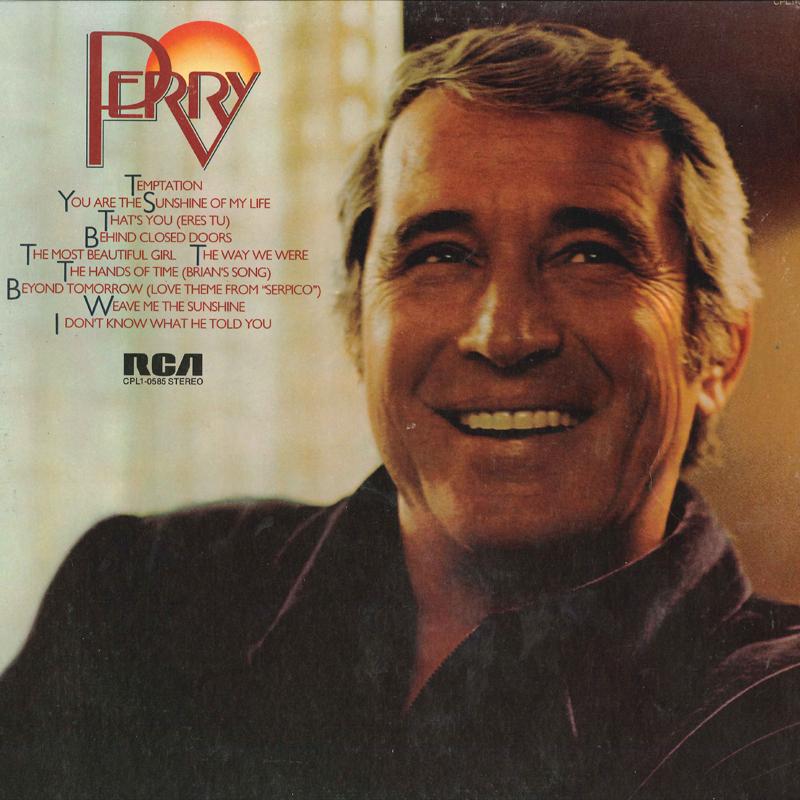 

LP Record PERRY COMO - Perry CPL10585 RCA 1974 US Pop Used