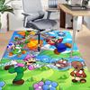 1pc Mario Bros Adventure Carpet for Playroom Bedroom Living Room Sofa Home Decor,kids Game Area Rug Non-slip Floor Mat Y72919