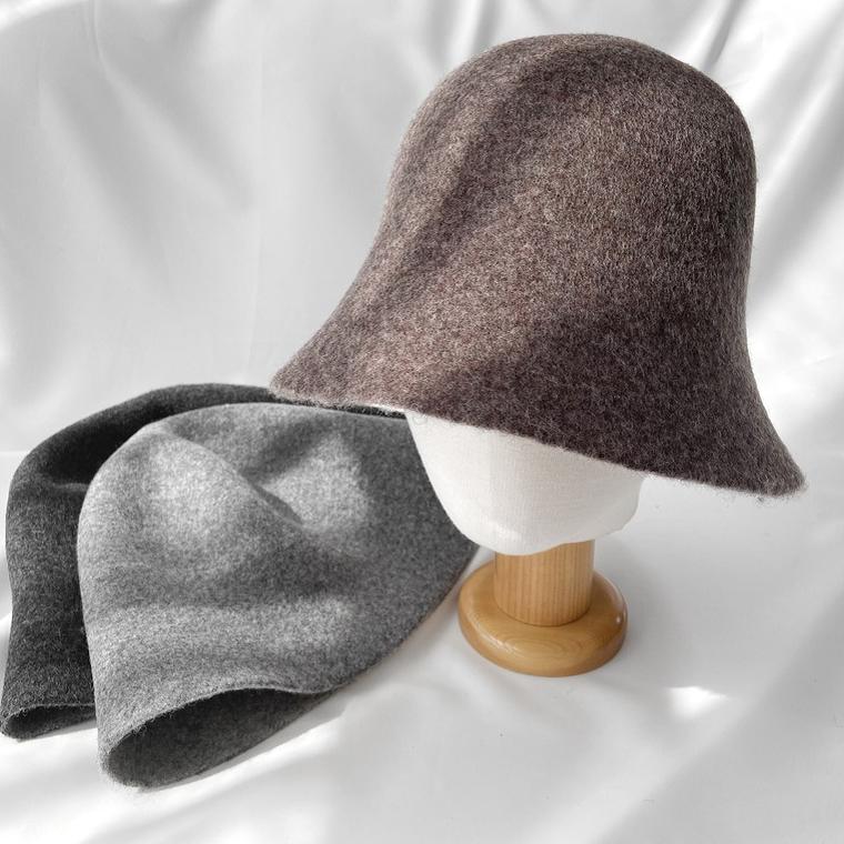 Women's Daily Double-Sided Wool Bucket Hat Basic Hat