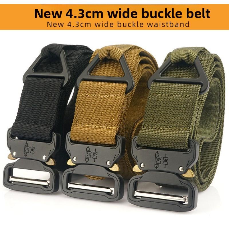4.5Cm Cobra series, Velcro outdoor tactical belt, multi-functional nylon military training belt military fan model