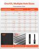 VEVOR Knockout Punch Set, 147.1 kN Hydraulic Knockout Set, 12.7 to 101.6mm KO Tool Kit Hole Making Tool