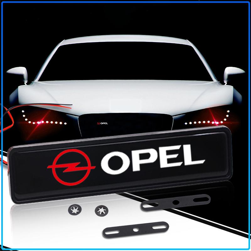 1Pcs Car Front Cover Grille Lamp Emblem Decor LED Lightings Styling For Opel Astra H G Corsa Insignia Astra Antara Meriva Zafira Interior