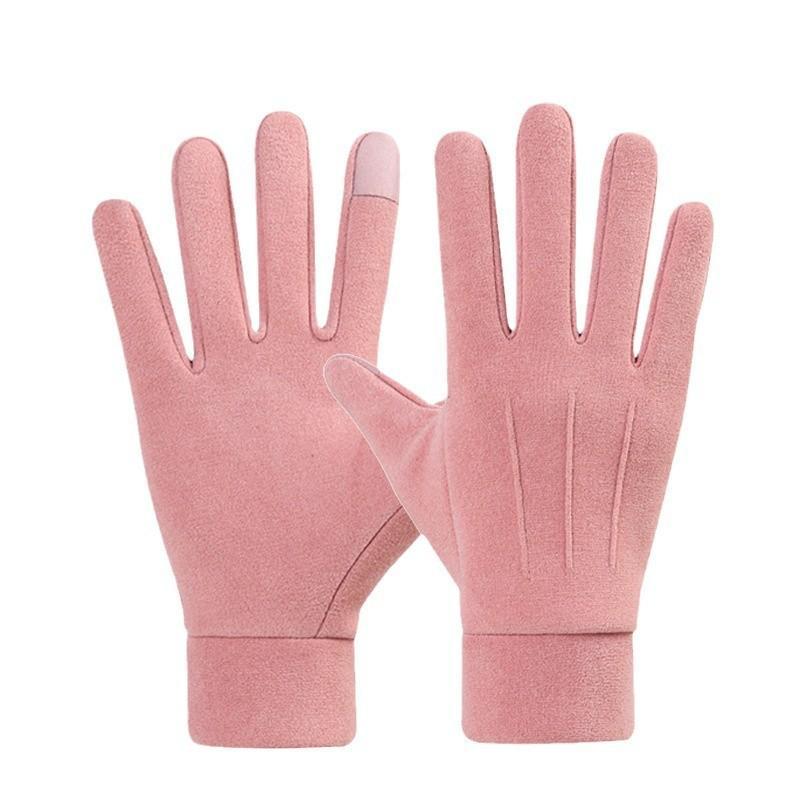 **Winter Ski Gloves Minimalist Style Warm Gloves Women Autumn Winter Waterproof Outdoor Cycling Thickened Men Gloves**
