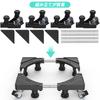DEWEL Washing with Measuring 8 8 Telescopic Washing Machine Pan and Drain Width and Vibration and Noise Warranty Machine/Refrigerator Stand,