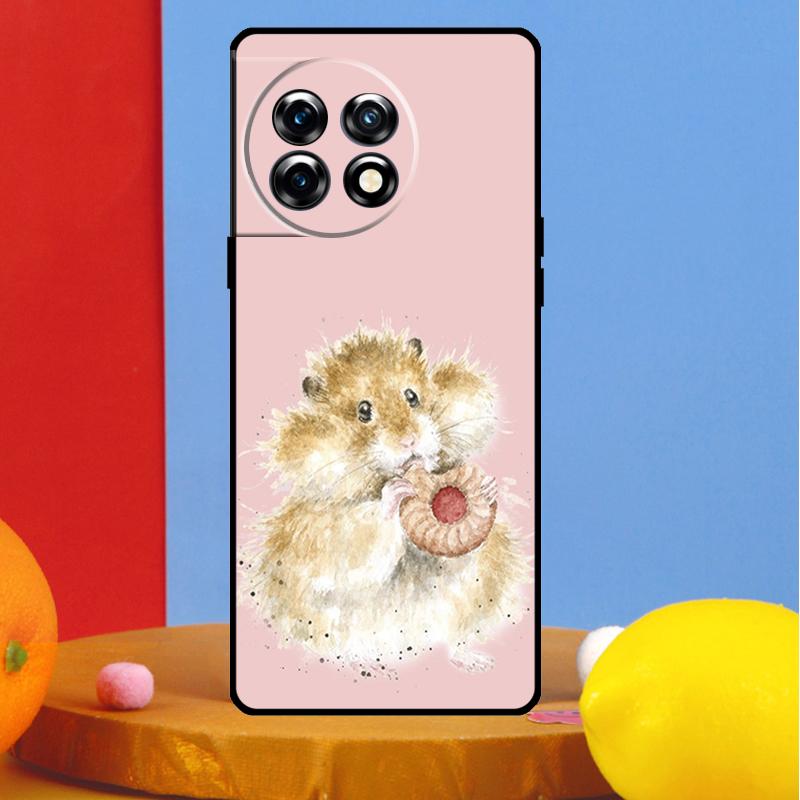 Animal Guinea Pig Cover For OnePlus 12 11 13 13R 12R 10 Pro 8T 10T OnePlus Nord 4 CE 2 3 Lite N10 N20 N30 Case