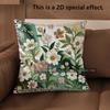 2D Vintage Floral Embossed Style Throw Pillow Covers Pattern Cushion Cover Suitable For Sofa Bedroom Car Pillow Cover
