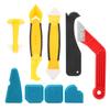 9pc Set Caulking Finisher Tool Multi Functional Silicone Sealant Spatula Scraper Filler Kit