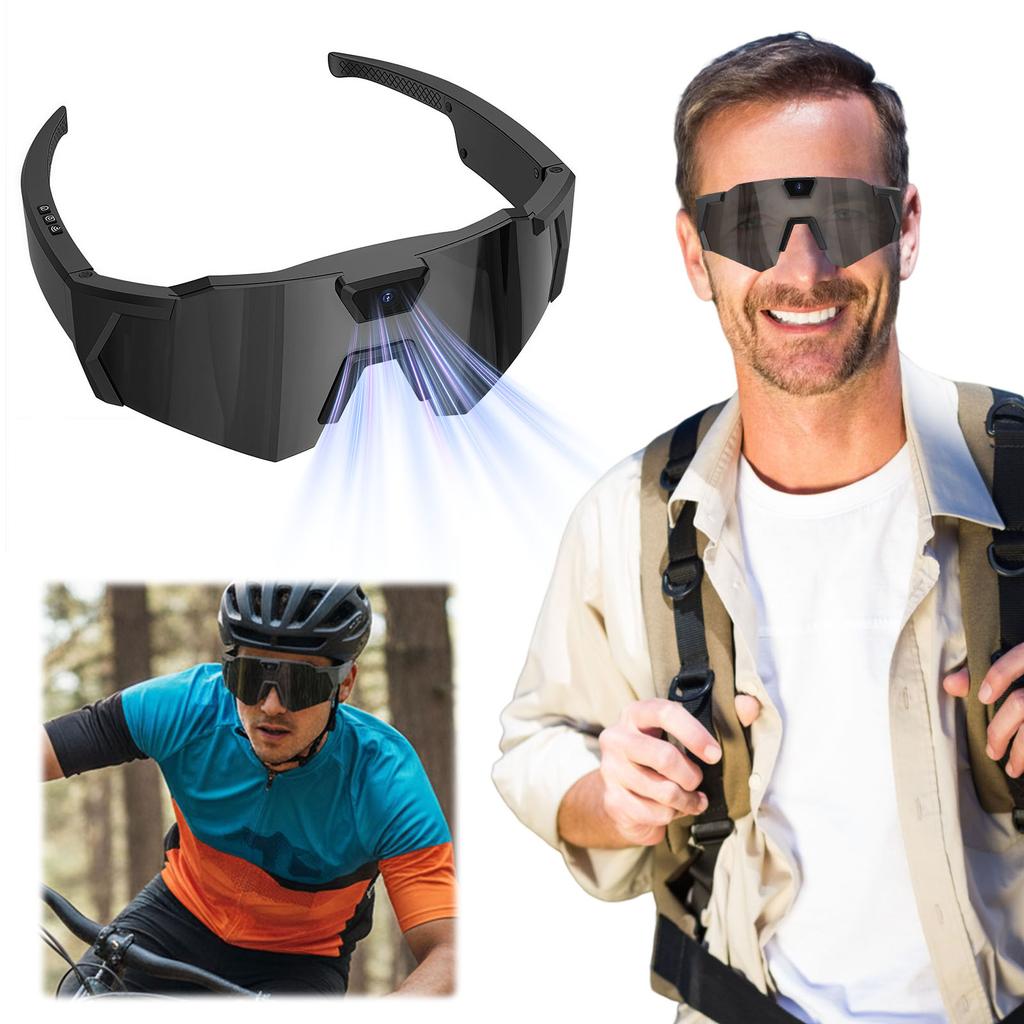 Action-Sonnenbrille zum Radfahren 4K HD KI-Smart-Brille 64G ROM Sportkamera-Sonnenbrille Outdoor-Fahrradfahrer Video-Rekorder Walk Cam