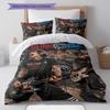Blink 182 Punk Rock Band 3Pcs Bedding Set, Duvet Cover with 2 Pillowcases, Music Print Bed Linens, No Comforter No Pillow Core